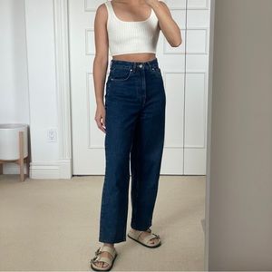 Kotn Straight Leg Dark Wash Jeans